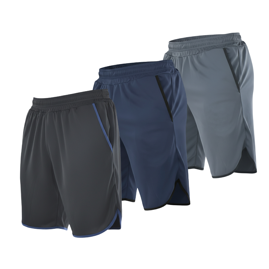 Kit 3 Bermuda Masculina Street Fit Short Treino com Bolsos Funcionais Garra Sport Wear