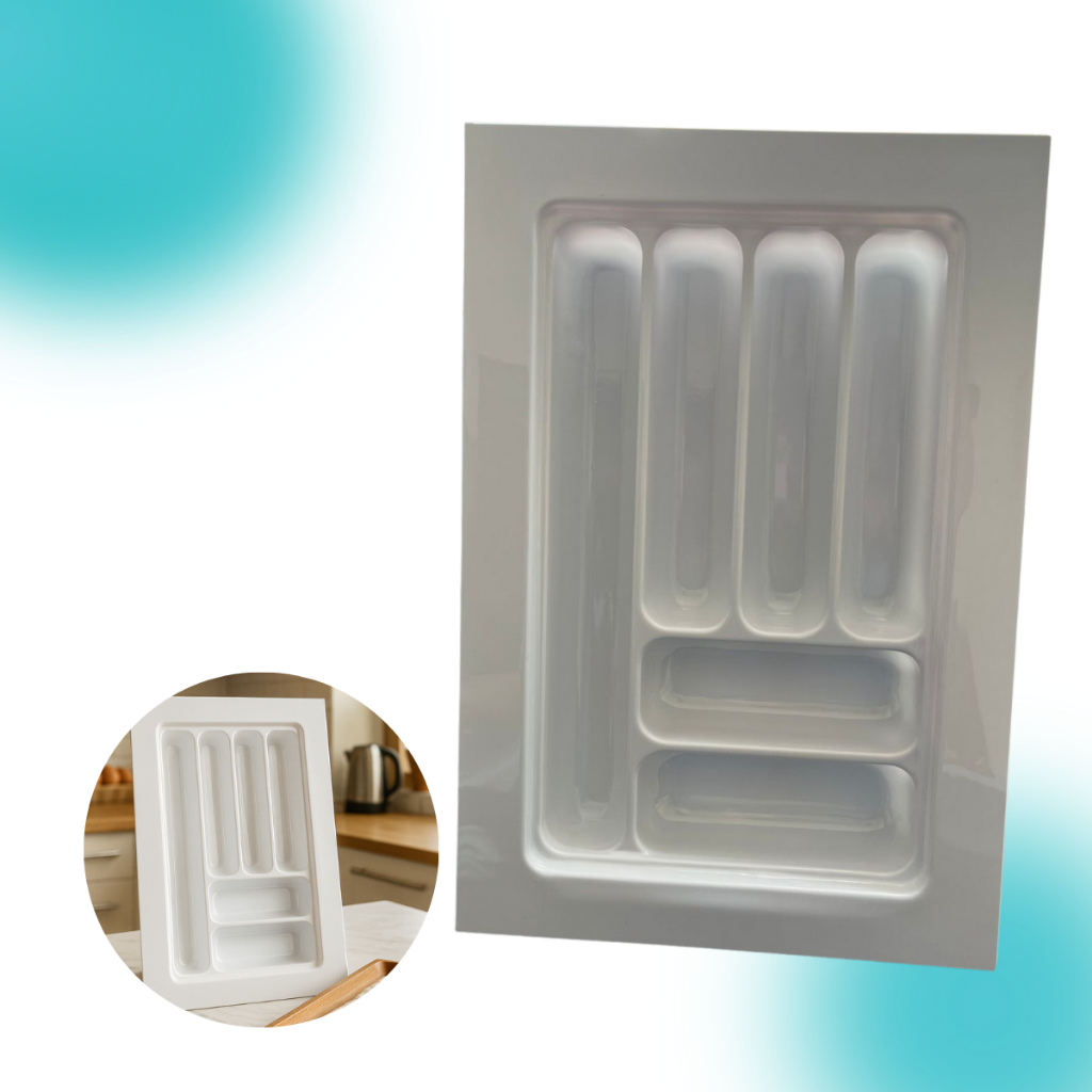 Divisor De Talher Ajustável OG-71 Branco 323x473mm Organizador Para Gaveta/Escorredor de louças