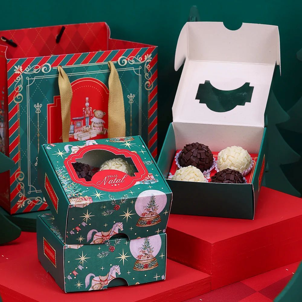 20 CAIXA PARA 4 DOCES DOCES NATAL TRADIÇÃO 5070 ( JANGO NATAL 2025 )
