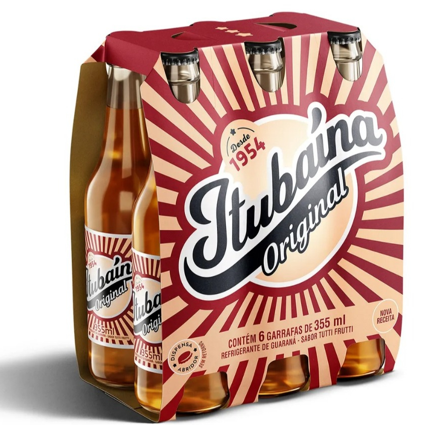 Refrigerante Itubaína Schin 355ml Pack com 6 Unidades – Sabor Tutti-Frutti Tradicional em Oferta na Shopee