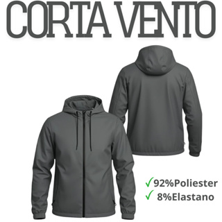 Jaqueta Corta Vento Masculino Plus Size Impermeável Liso em Oferta na Shopee