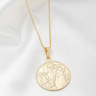 Colar 3 Arcanjos: Miguel Gabriel Rafael Semijoia Ouro 18k Ou Prata 925 em Oferta na Shopee