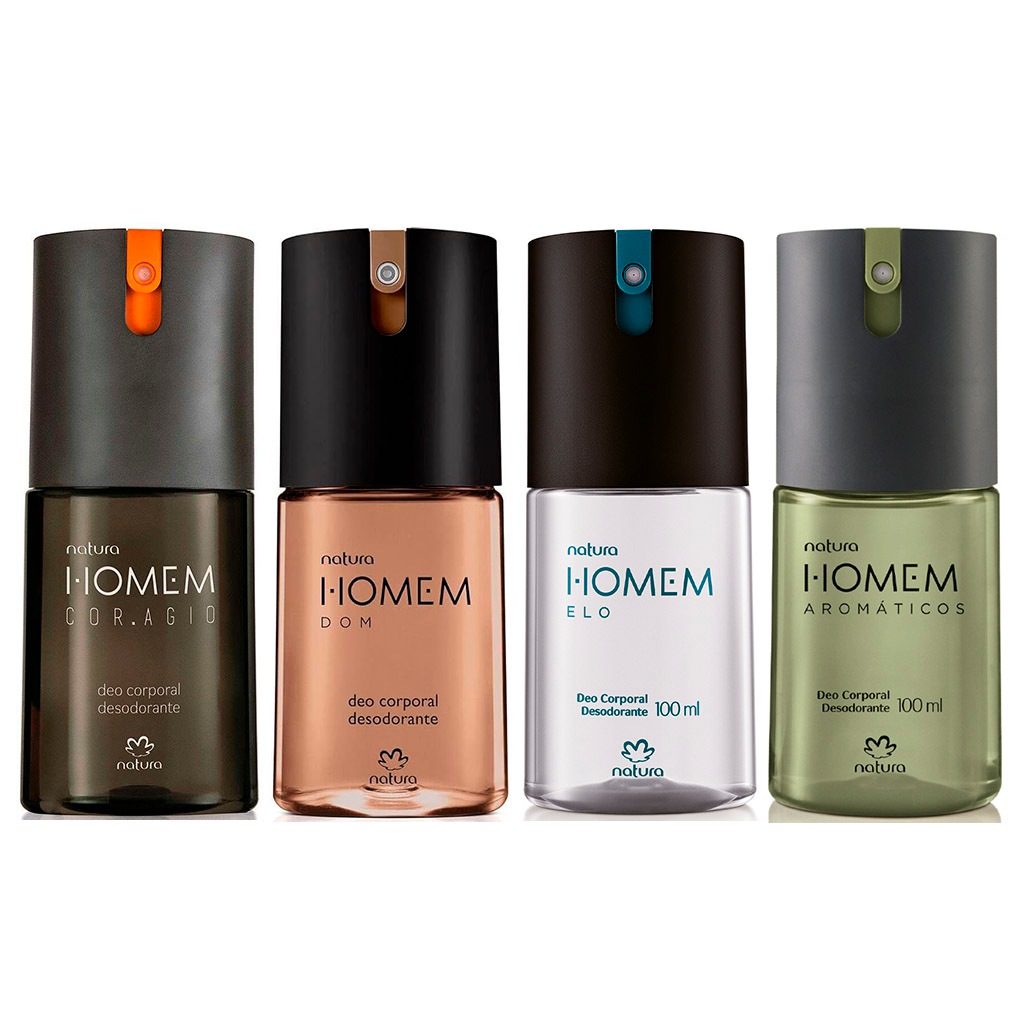 Natura Deo Corporal Homem Cor.Agio / Elo / Dom / Aromático - 100ml