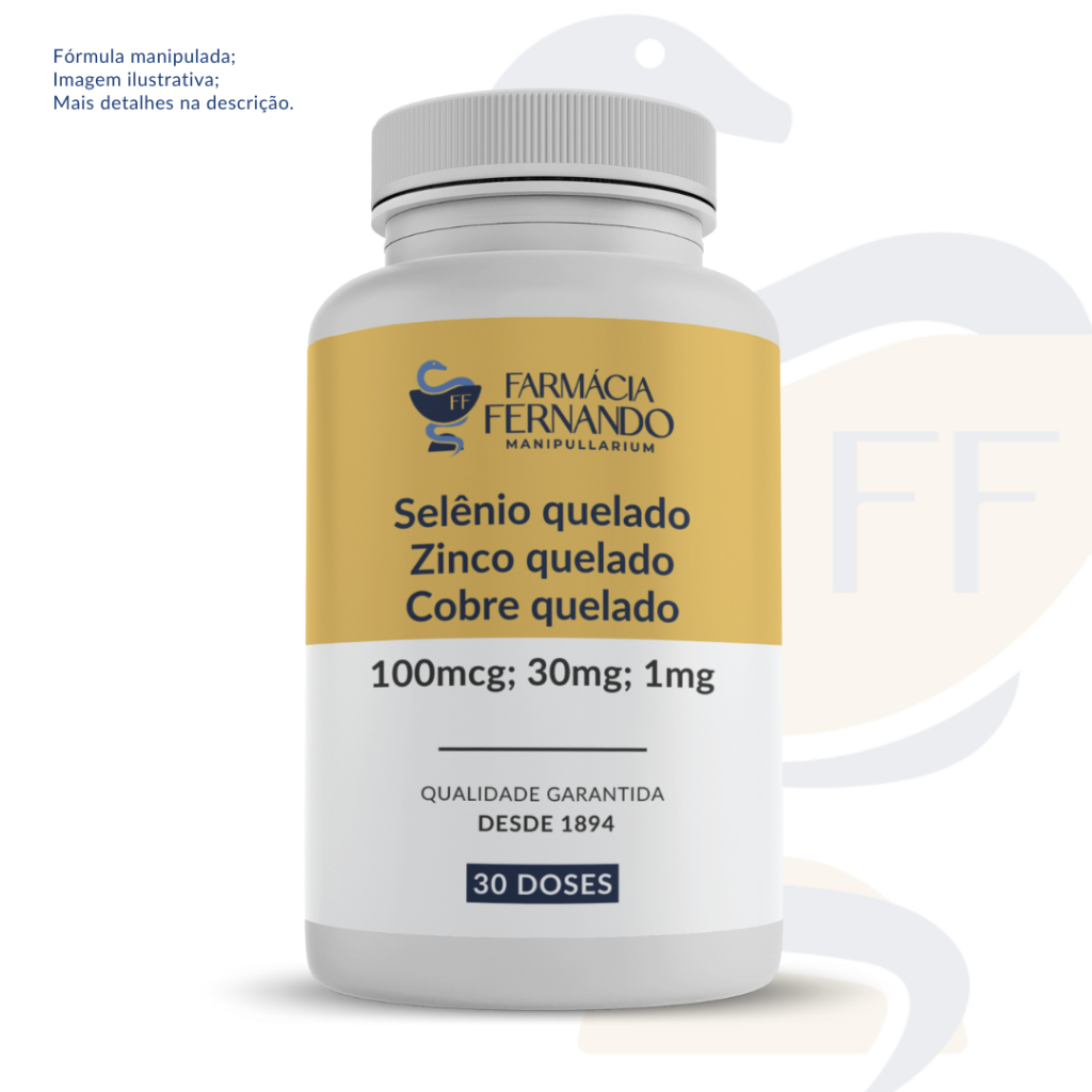 Selênio Quelado com Zinco e Cobre