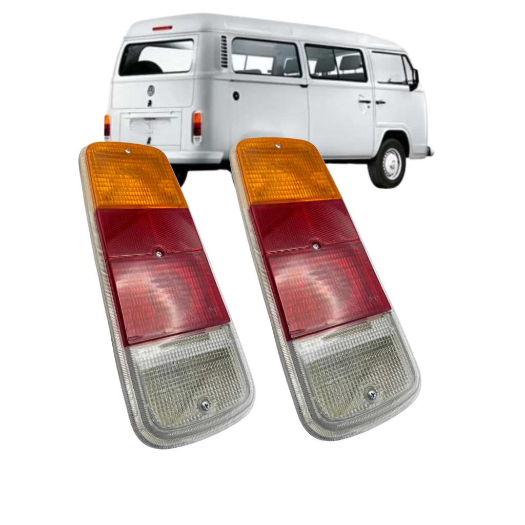 Lanterna traseira da Kombi Clipper 1976 a 2014 Tricolor ou Fume