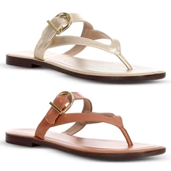 Rasteirinha Anacapri Feminina – Elegante e Confortável com Fivela e Design Minimalista