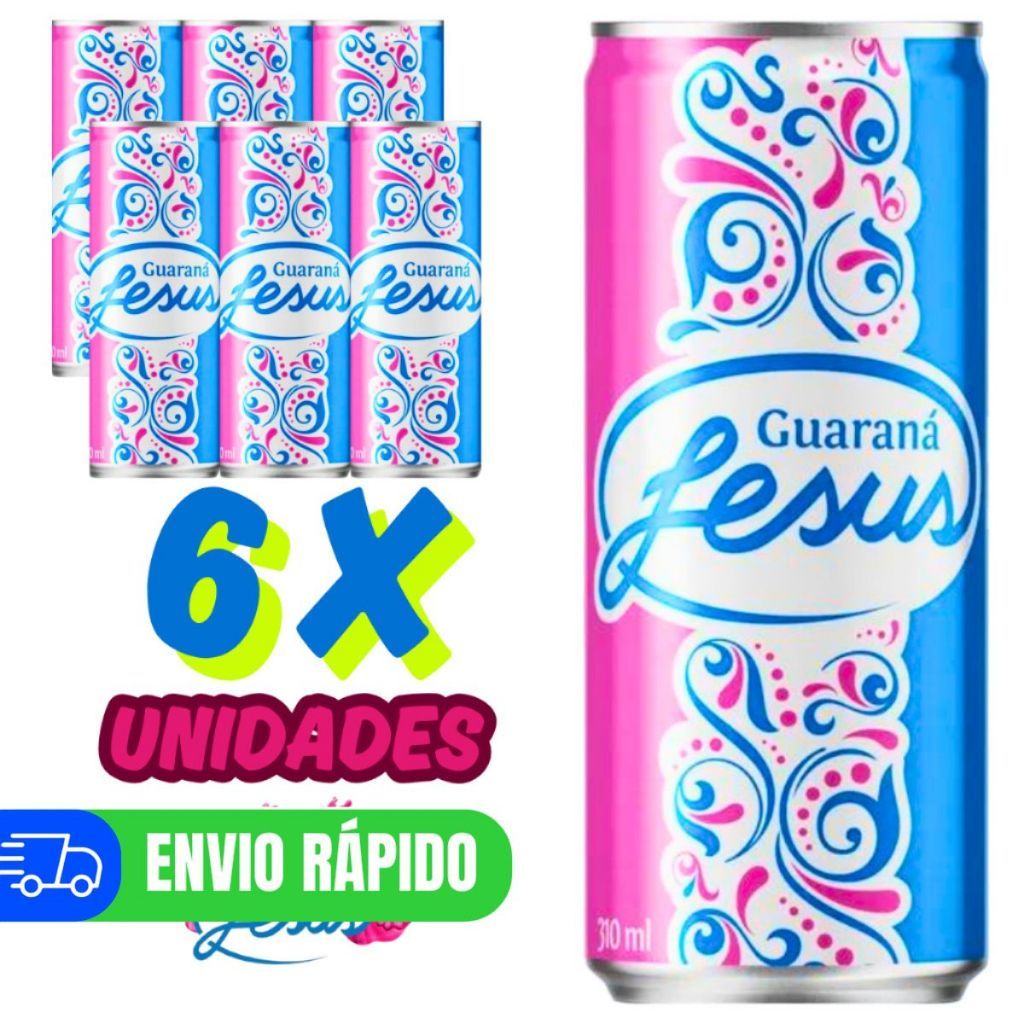 Refrigerante Guaraná Jesus Fardo Com 06 Latas De 310ml Cada