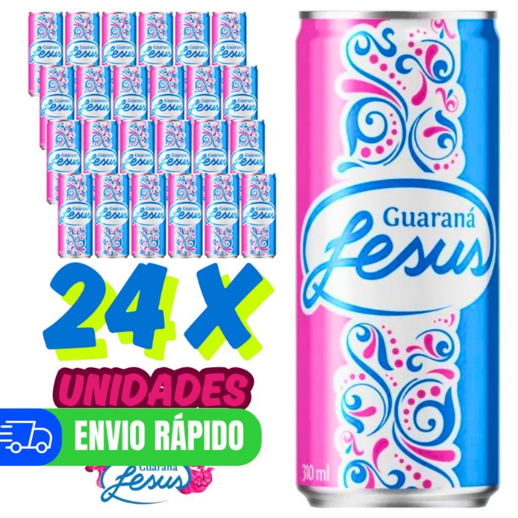 Guarana Jesus Refrigerante Kit Com 24 Latas De 310ml Cada em Oferta na Shopee