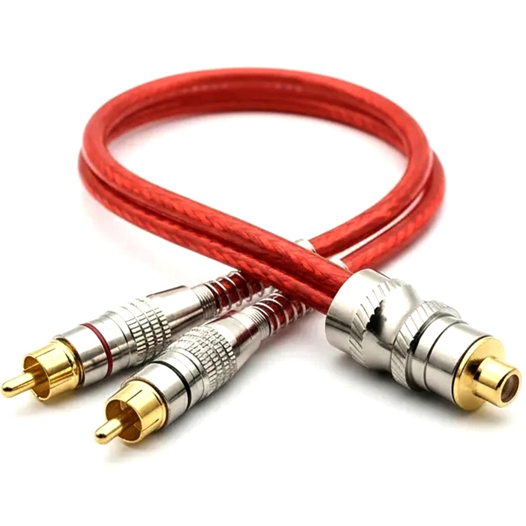 Cabo RCA Y com 2 Machos E 1 Fêmea Blindado Vermelho 5 milímetros para Módulo Potência Amplificador em Oferta na Shopee