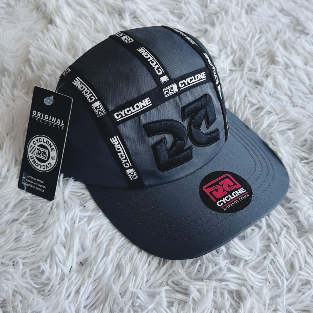 Boné Tactel cyclone Premium Lançamento Cinza