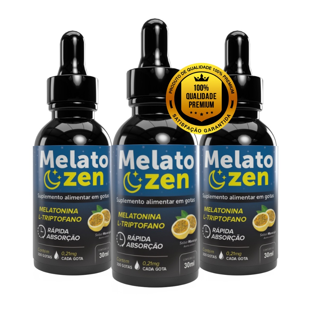 Melatonina em Gotas Qualidade no Sono Rápida Absorção - Kit Econômico 90 dias de uso contínuo