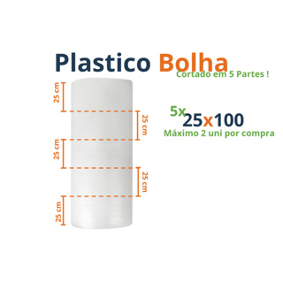 1 Plástico Bolha 1,30x100 Metros Cortado Em 5 P/ Mudança em Oferta na Shopee