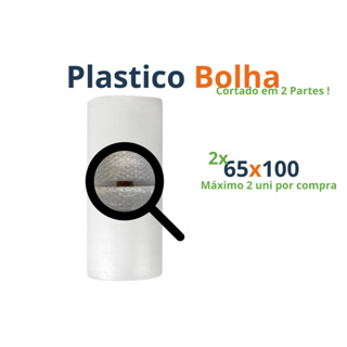 1 Plástico Bolha 1,30x100 Metros Cortado Em 2 P/ Mudança - Afiliado em Oferta na Shopee