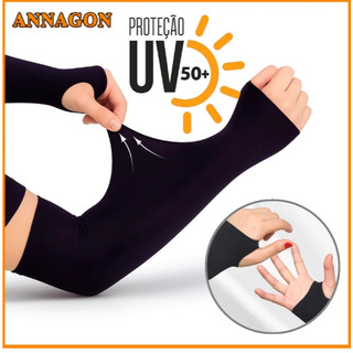 Manguito Infantil Par UV50+ Proteção Solar Ciclismo Corrida Futebol jogos gamer
