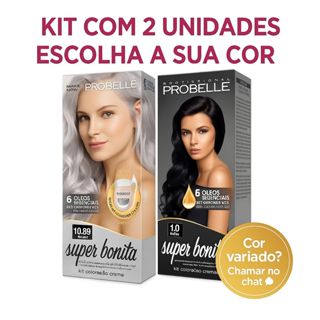 KIT COM 2 COLORAÇÃO SUPER BONITA  PROBELLE - 50g-MONTE SEU COMBO-ESCOLHA SUAS CORES em Oferta na Shopee