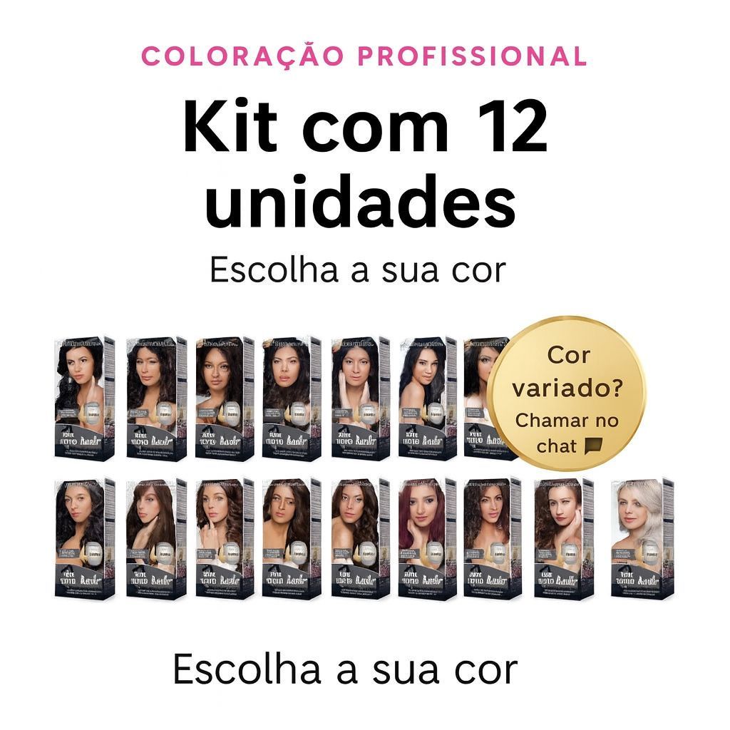 Kit 12 unidades de coloração super bonita probelle MONTE SEU COMBO