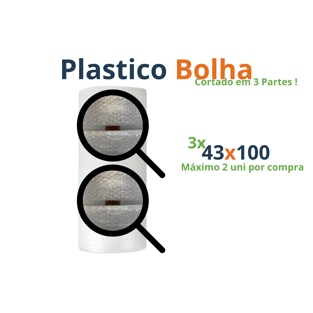 1 Plástico Bolha 1,30x100 Metros Cortado Em 3 P/ Mudança - Afiliado