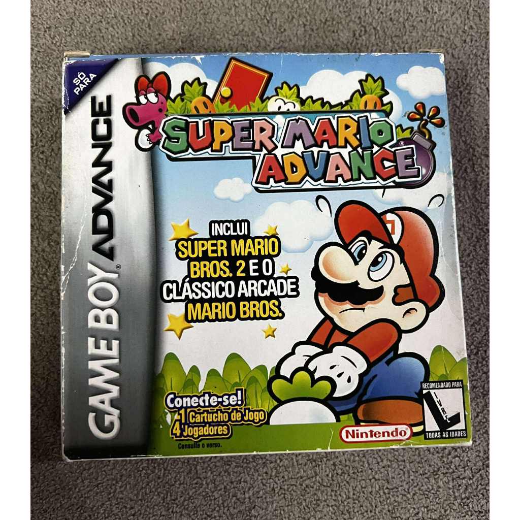 Caixa Super Mario Advance - Nacional Gradiente - Game Boy Advance
