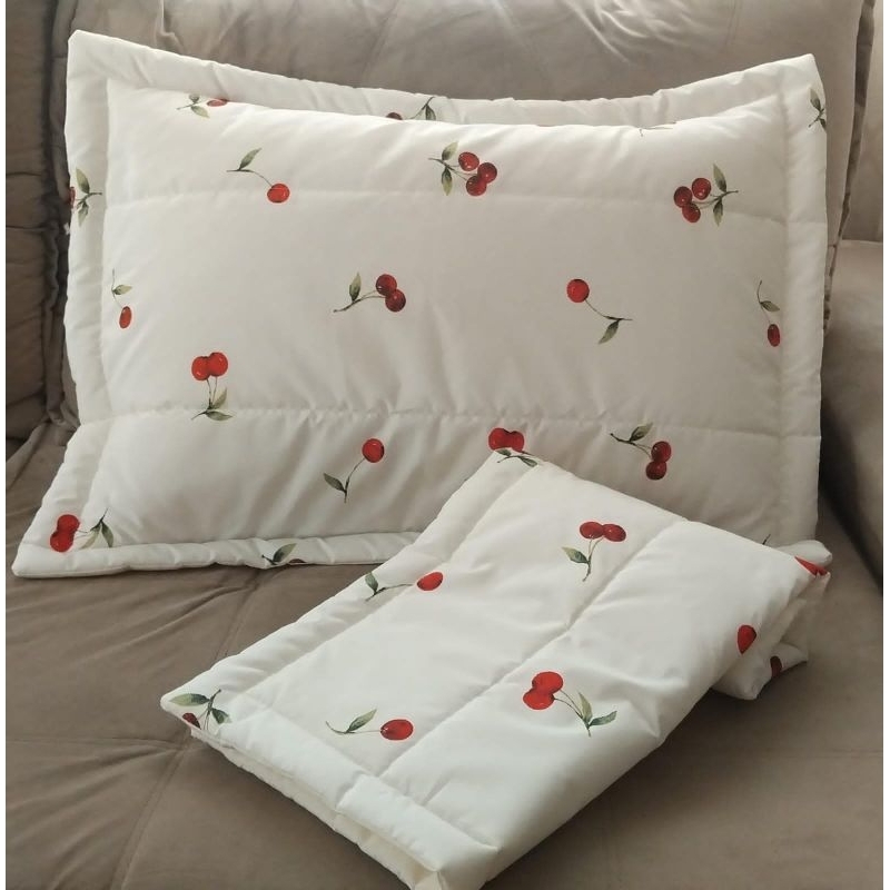 Par De Porta Travesseiro Com Debrum Com Ziper 100% Algodão Percal 200 fios em Oferta na Shopee