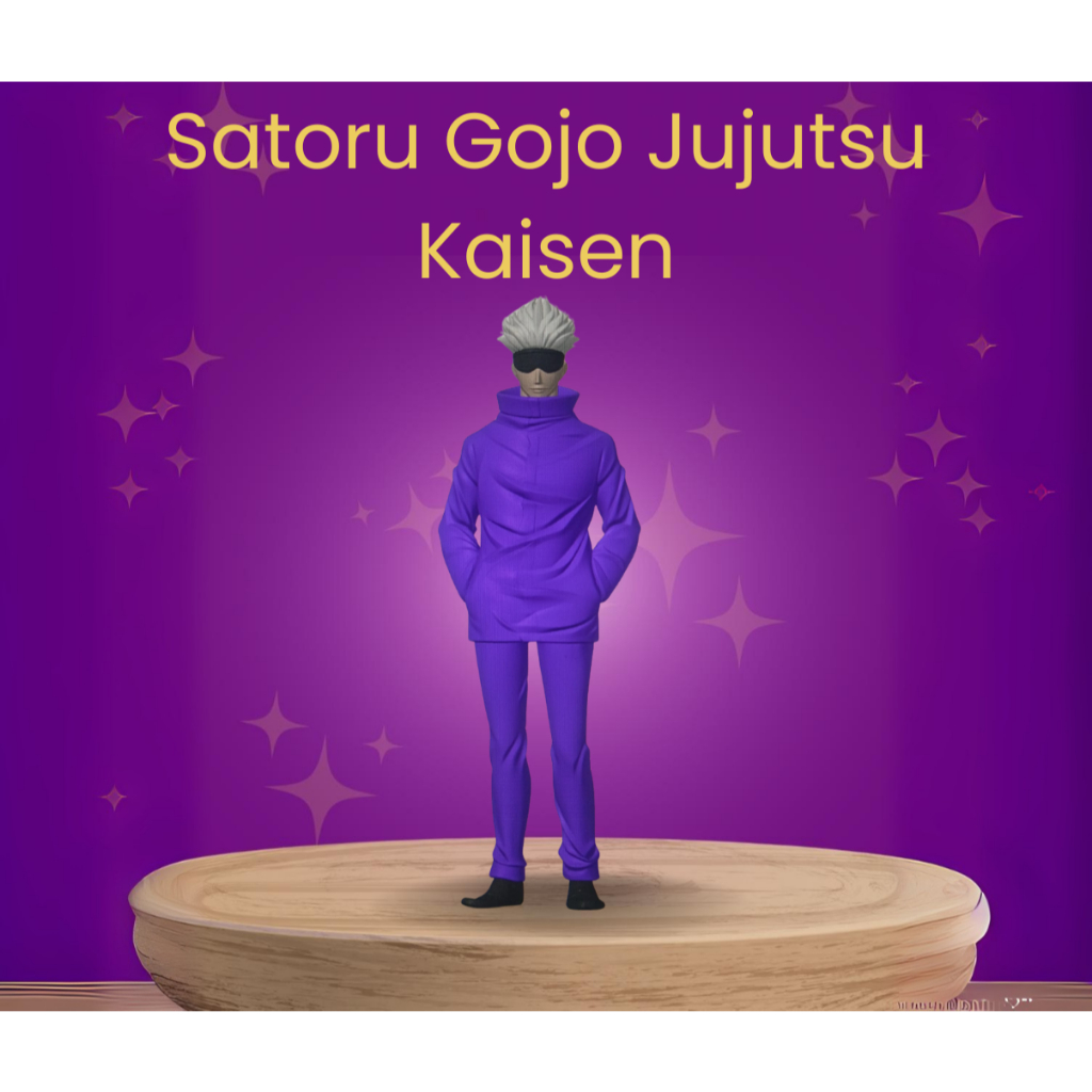 Boneco Anime Mangá Pop Crafters - Figura Colecionável Feiticeiro Cego Satoru Gojo