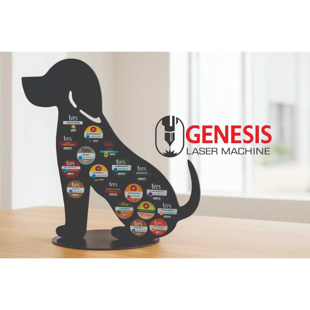 Porta Cápsulas Três Corações Gato ou Cachorro – MDF Preto Laminado | Design Moderno e Exclusivo | Genesis Laser Machine