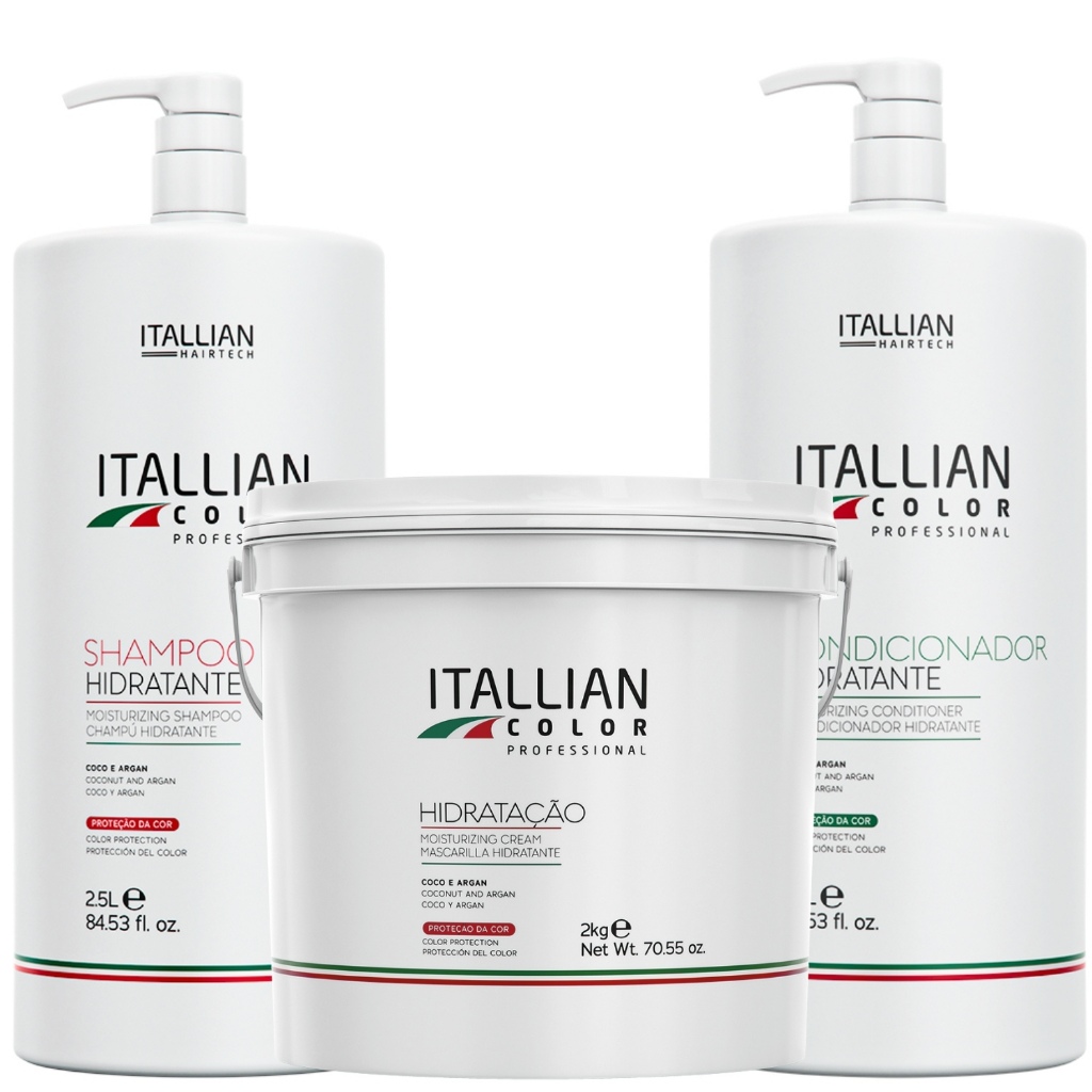 Kit Lavatório Profissional Itallian Color - Original - Para todos os tipos de cabelo em Oferta na Shopee