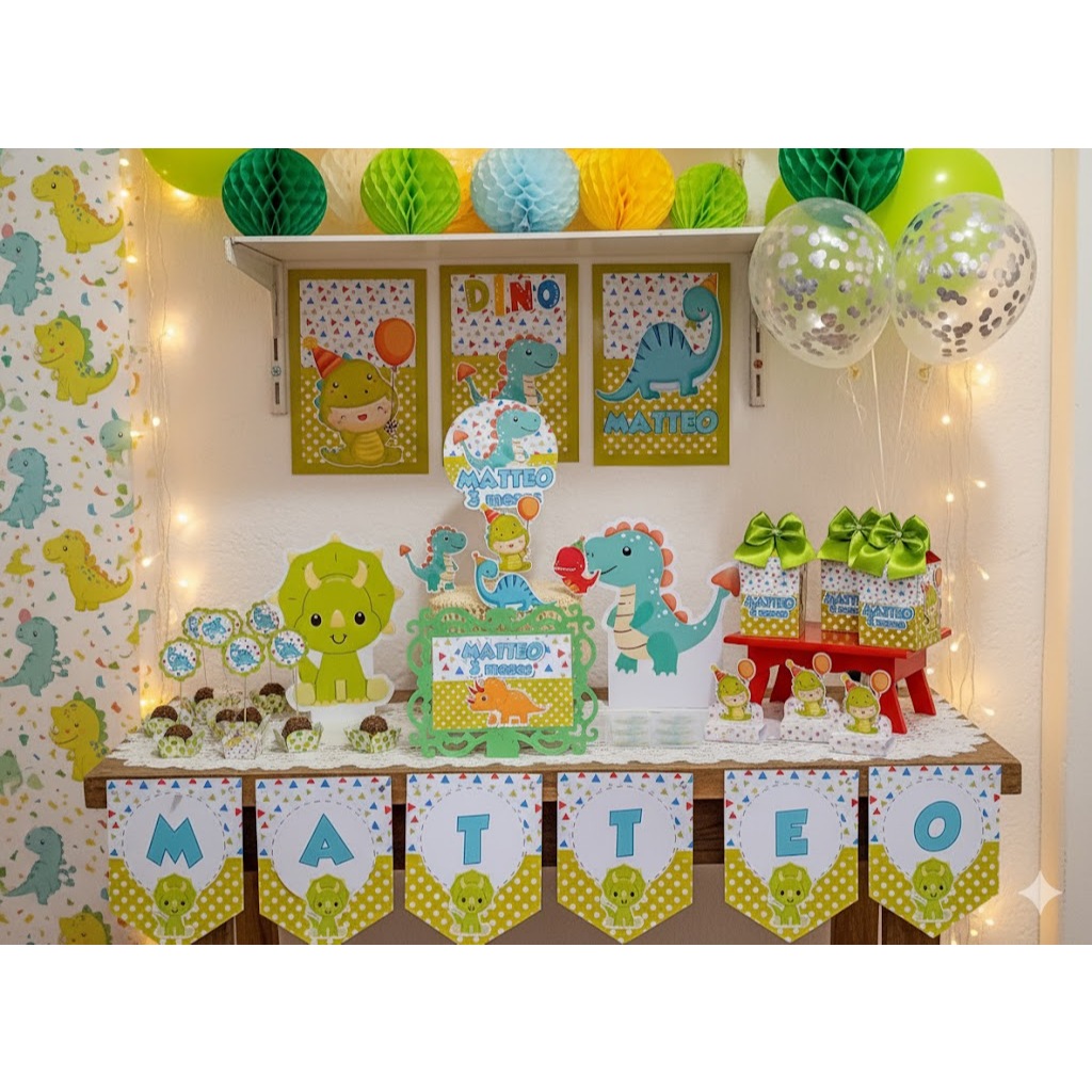 Kit Festa Dinossauro Baby só um bolinho personalizado/mesversário aniversário/ Lembrancinha