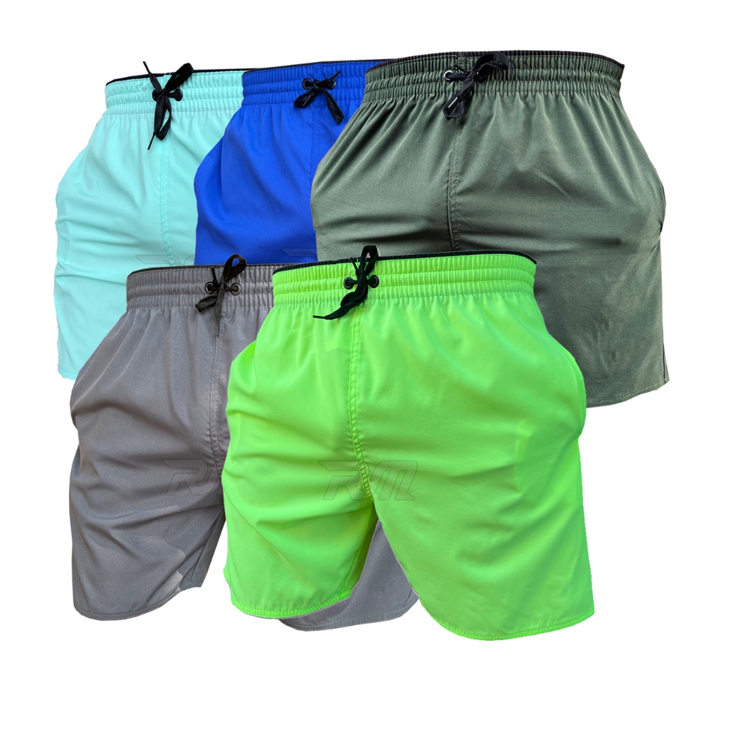 Shorts Bermuda Calçao Masculino Casual Kit 5 Unidades