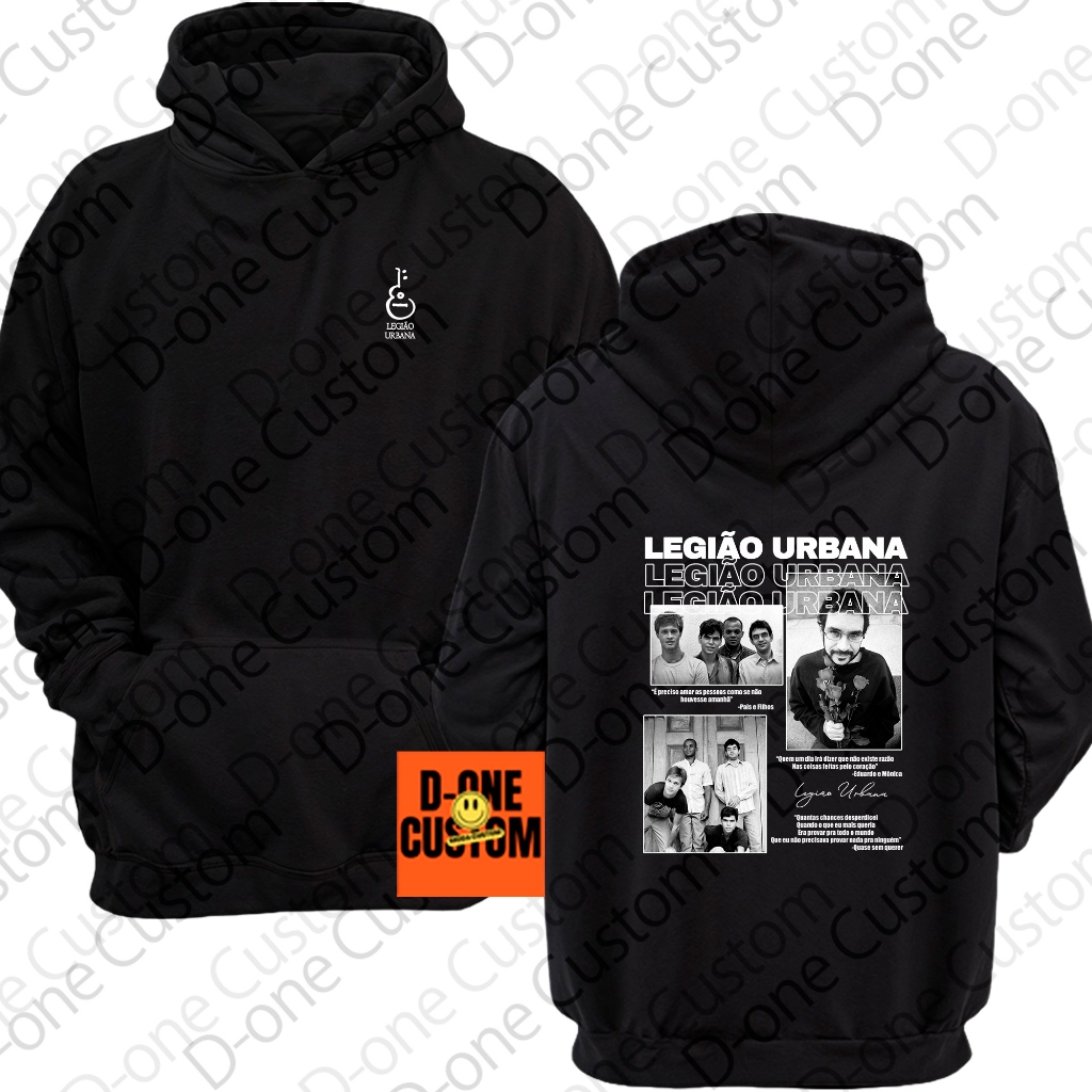 Moletom Blusa de Frio Legião Urbana Frase Eduardo Monica Quem Um Dia Irá Dizer Que Não Existe Razão
