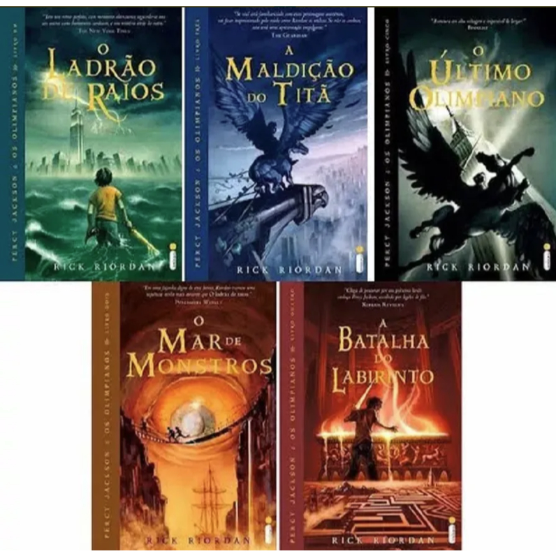 Livros Rick Riordan Percy Jackson e os Olimpianos As Crônicas dos Kane Mitologia Grega e Egípcia