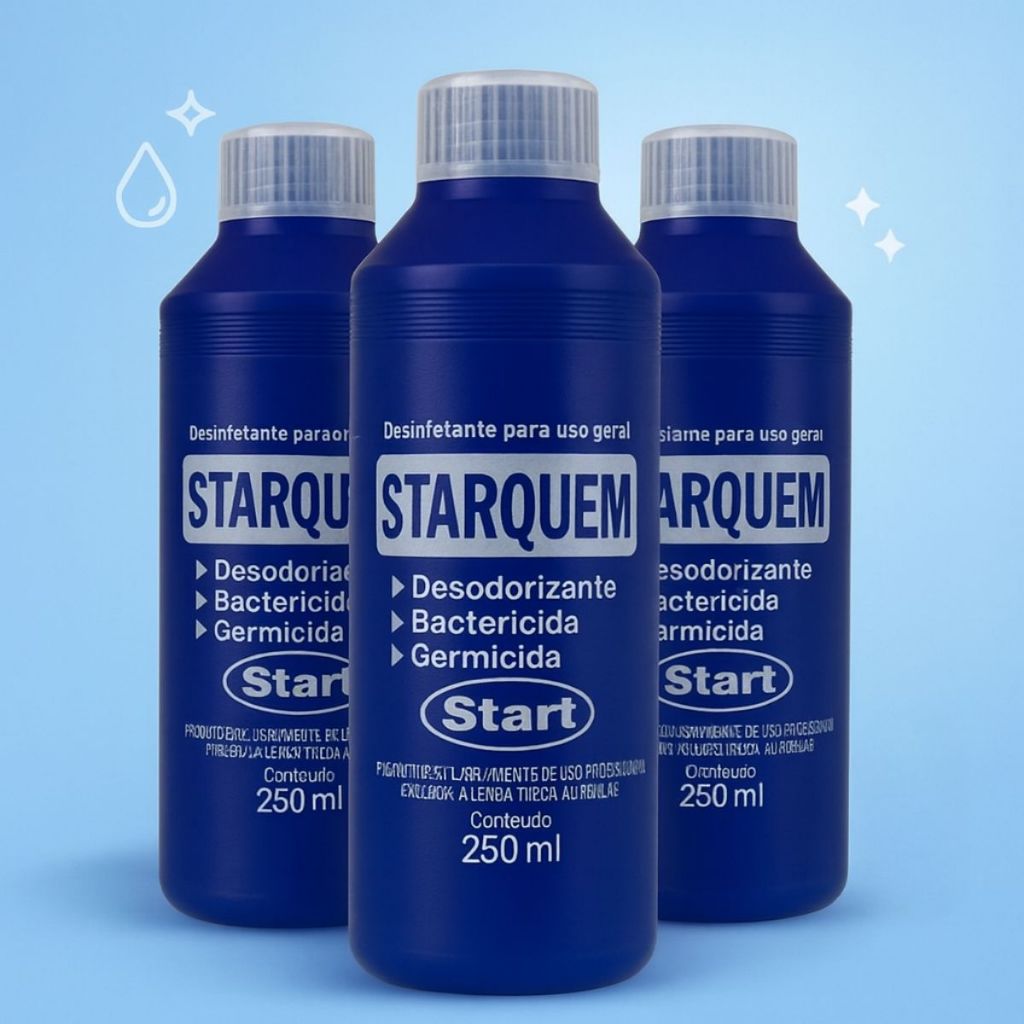 Kit 3x Starquem Desinfetante Para Banheiro Quimico e Motorhome Concentrado Higienizador Concentrado