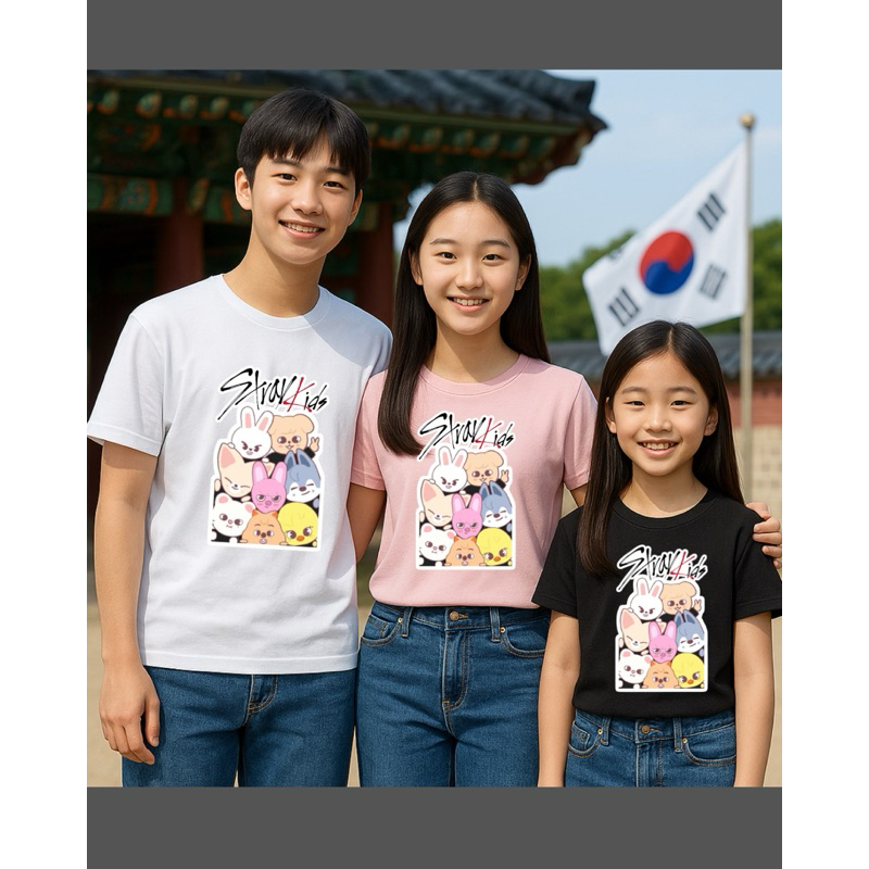 Camiseta [Exclusiva] Stray Kids Banda K-pop| Unissex Algodão| Infantil, Adulto e Plus Size em Oferta na Shopee