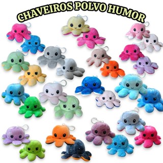 KIT 40 Polvos do Humor Pelúcia Polvinhos Reversíveis Chaveiros Polvos Presentes em Oferta na Shopee