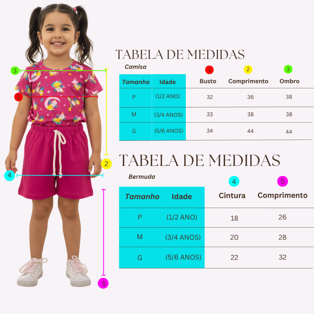 Conjunto Infantil Blusa + short conforto.