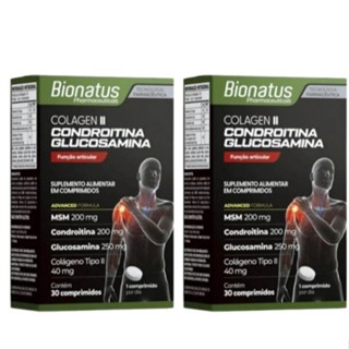 Kit Com 2 - Colágeno Tipo II + Condroitina + Glucosamina De 30 Comprimidos em Oferta na Shopee