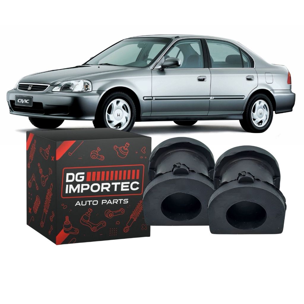 Par Bucha Barra Estabilizadora Dianteira Honda Civic 1998 1999 2000