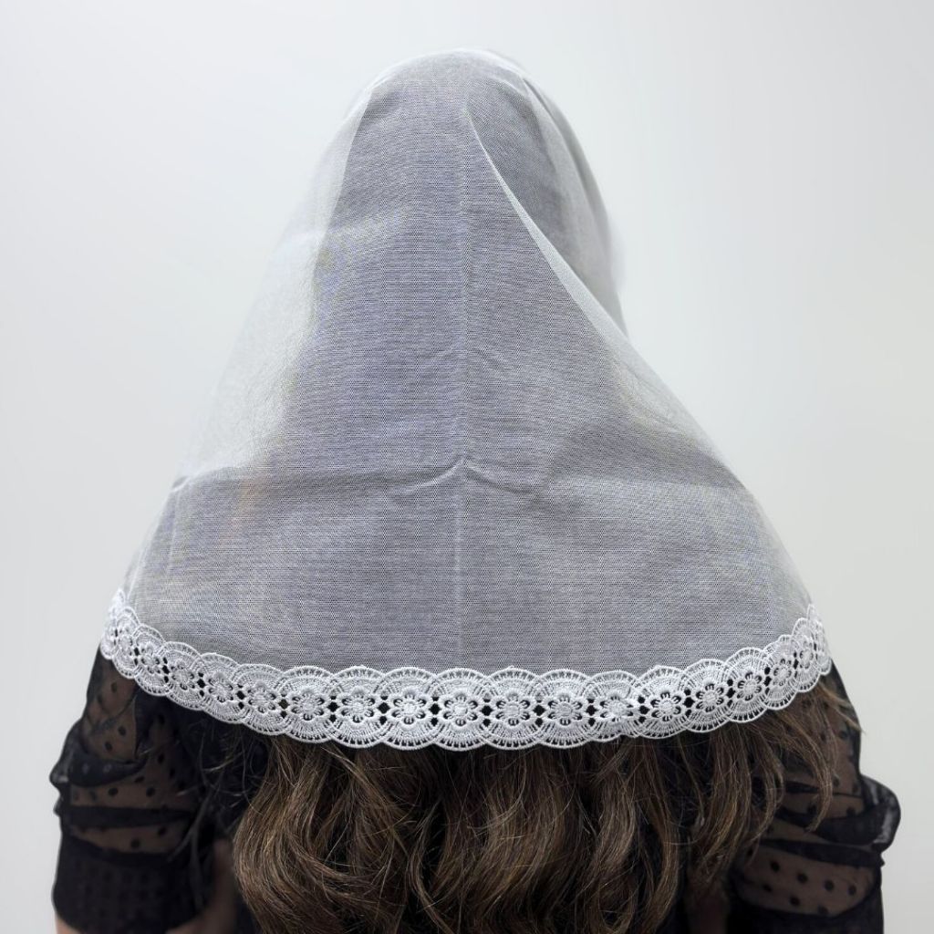 Véu CCB Com Renda Guipir Adulto Congregação Cristã (Iris) em Oferta na Shopee