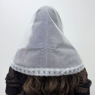 Véu CCB Com Renda Guipir Adulto Congregação Cristã (Iris) em Oferta na Shopee