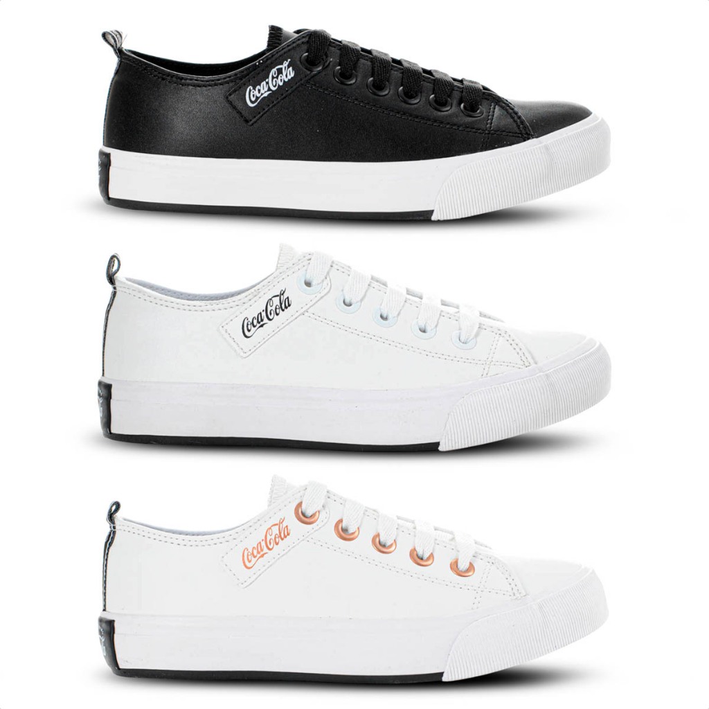 Tênis Coca Cola Atlanta Town Coke Casual Feminino Confortável Design Moderno em Oferta na Shopee