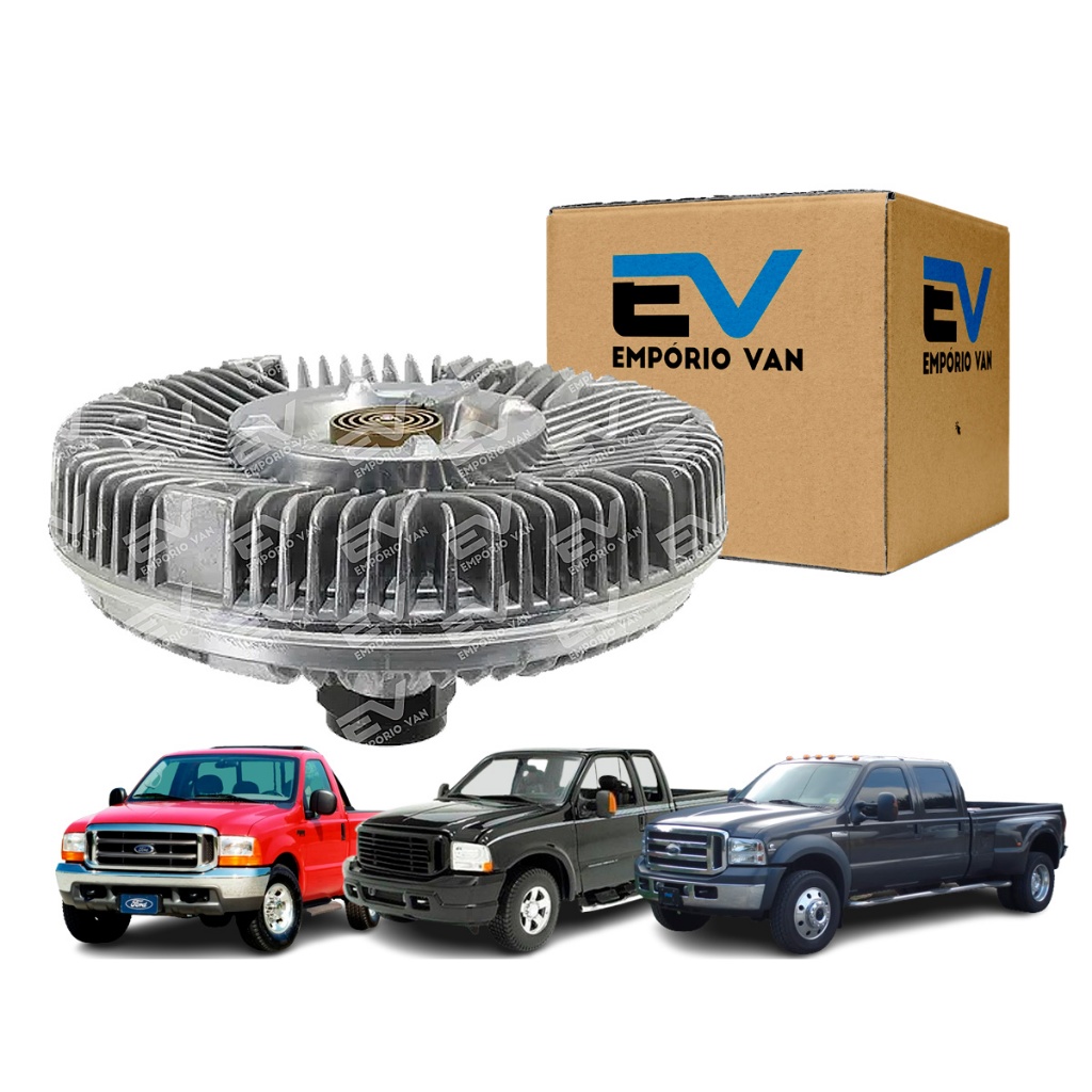 Polia Viscosa Miolo Helice P/ Ford F250 F350 F450 4.2 Turbo Diesel Mwm Sprint