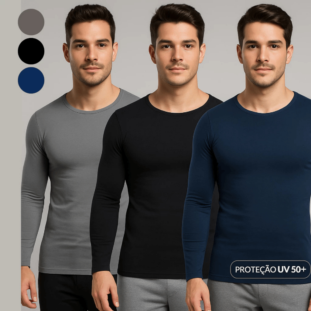 Kit 2 Camisas Térmicas com Proteção Solar