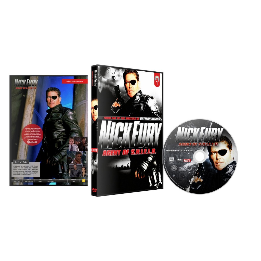 Dvd  Nick Fury Agente Da Shield ( David Hasselhoff ) - 1998