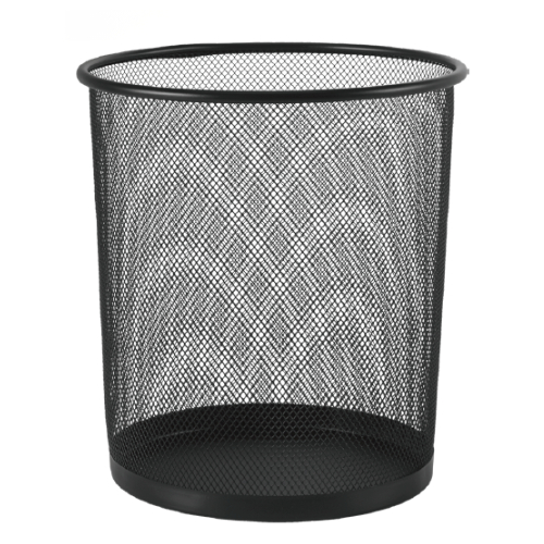 Lixeira Metal Aramado Cesto de lixo Redonda Para Escritorio Casa Quarto 9L