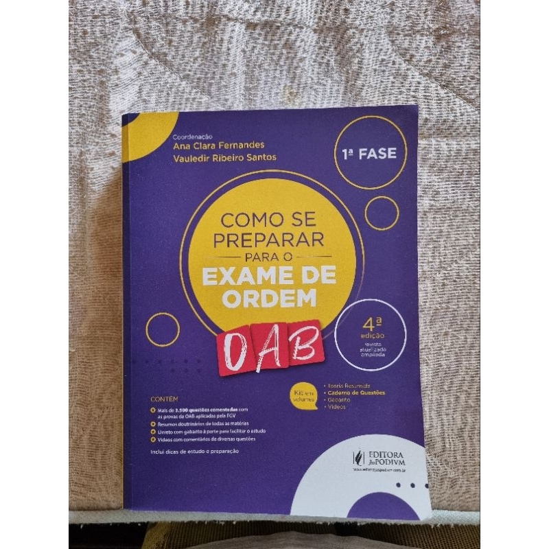 Como se preparar para o Exame de ordem - OAB - 4 edição - Livro