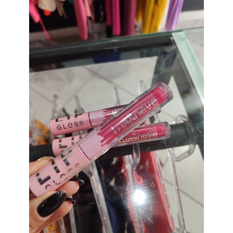 Lip Gloss Pink Cremoso Batom Líquido Cremoso Hidratante