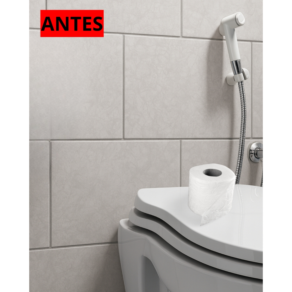 Suporte De Papel Higiênico Mdf Branco Para Banheiro Decorativo Prático alta qualidade  100% MDF