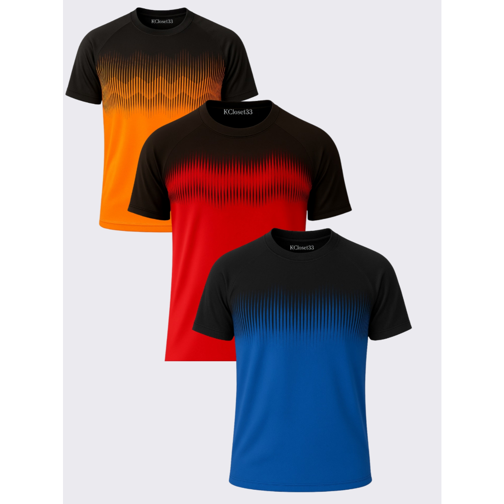 Kit 3 Camisas Dry Fit Masculina Esportiva Corrida Treino Academia Secagem Rapida em Oferta na Shopee
