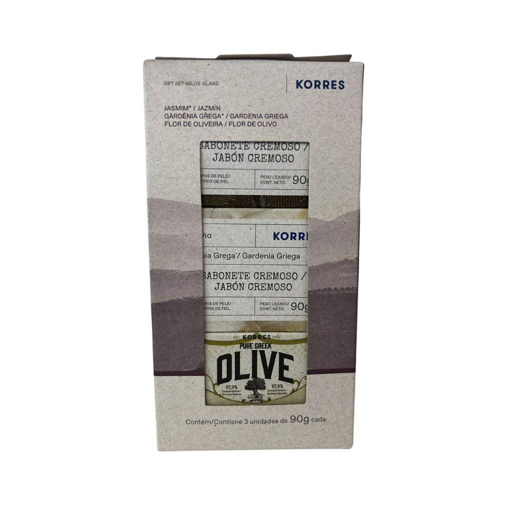 Kit Sabonete Gardenia, Jasmim, For De Oliveira 3x90g Korres