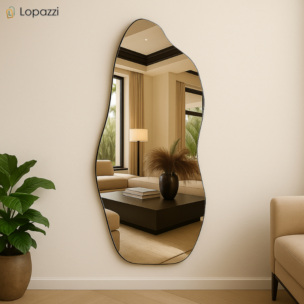 Espelho Corpo Inteiro 110x50cm Grande Pinterest Quarto Sala Banheiro Decorativo sem Moldura em Oferta na Shopee