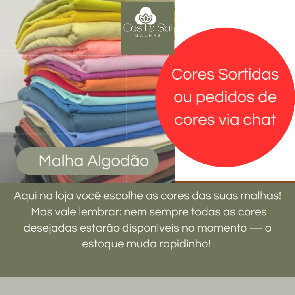 MALHA ALGODÃO - 1KG MEIA MALHA ALGODÃO